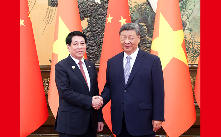 習(xí)近平會見越南國家主席梁強(qiáng)